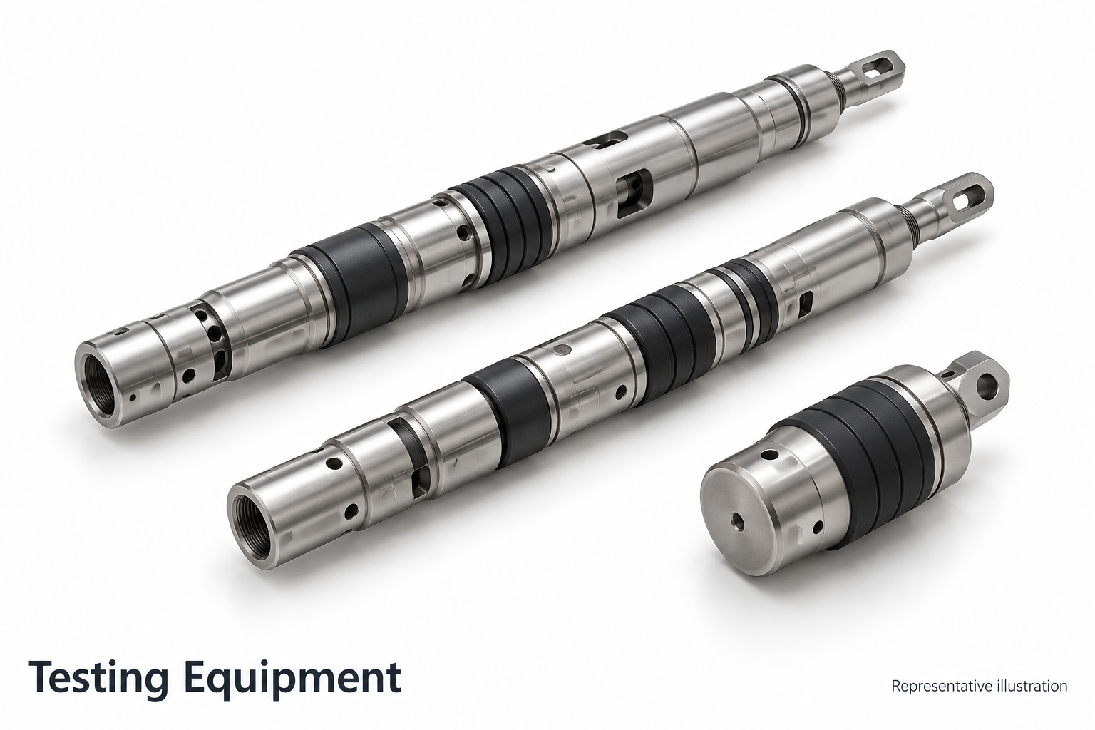 Representative tubing test tools and test plug